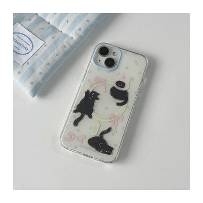 MagSafe Cat Printed Hard iPhone Case