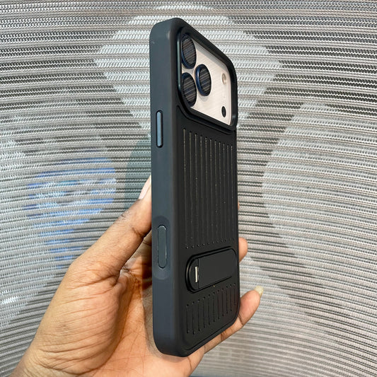 StripeVault Stand iPhone 17 Series Case