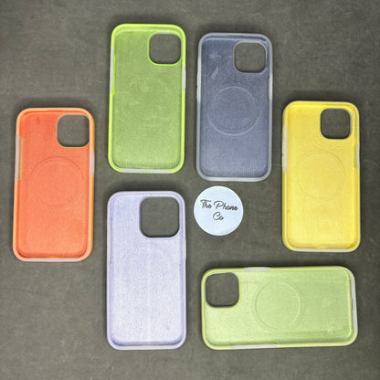 Hard Pastel Silicone Magsafe Case for iPhone