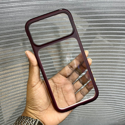 Transparent Silicone Side Border iPhone 17 Pro /18 Pro Case