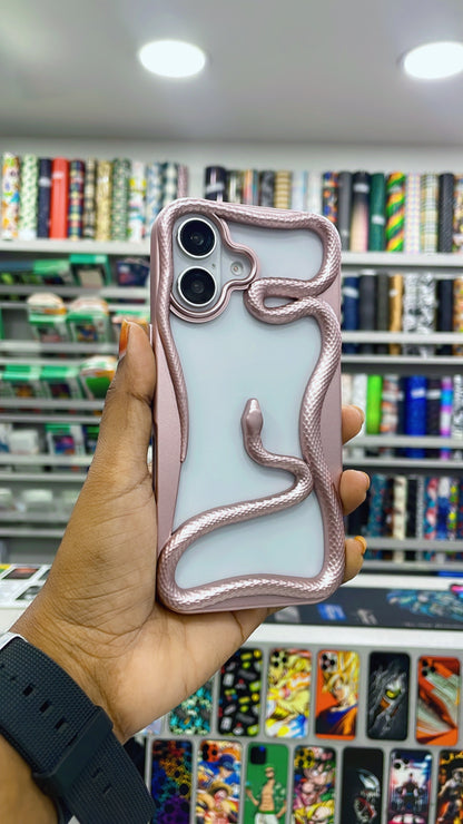 Fancy Snake Designer Soft Silicone Case for iPhone