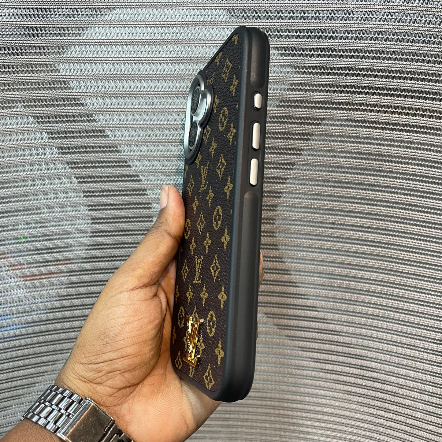LogoLuxe Leather iPhone Case