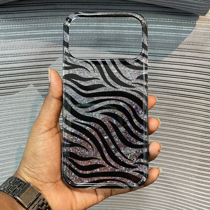 ZebraLuxe Glitter iPhone 17 Pro Case