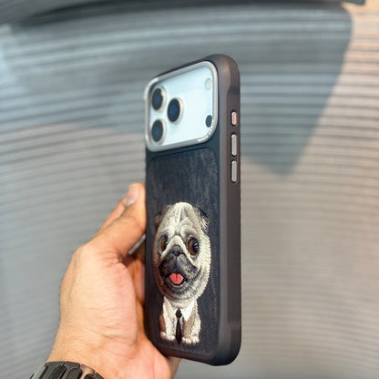 StitchPals Dog Embroidered iPhone 17 Pro Max Case