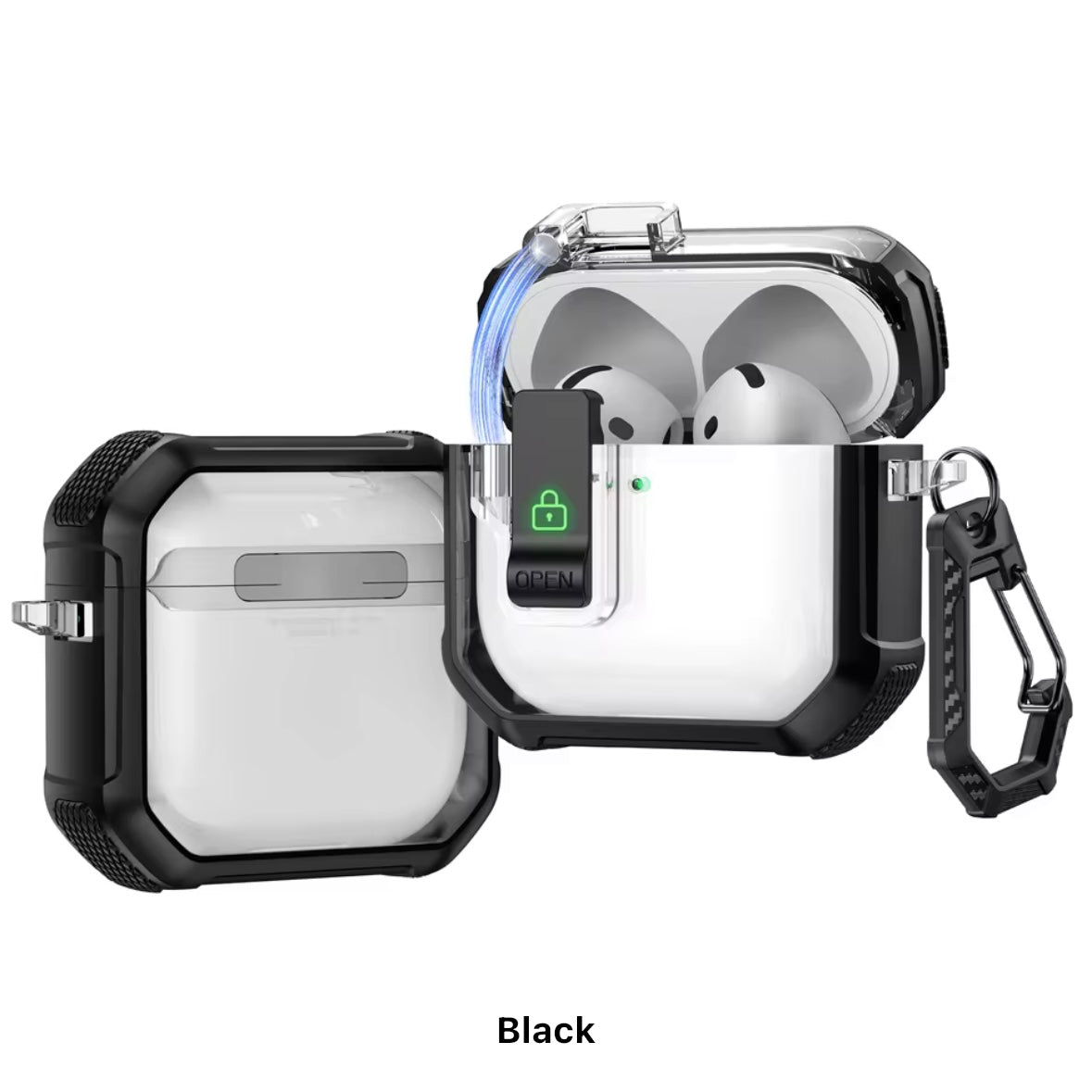 Hard Case with Lock for AirPods Pro and AirPods Pro 2nd Gen