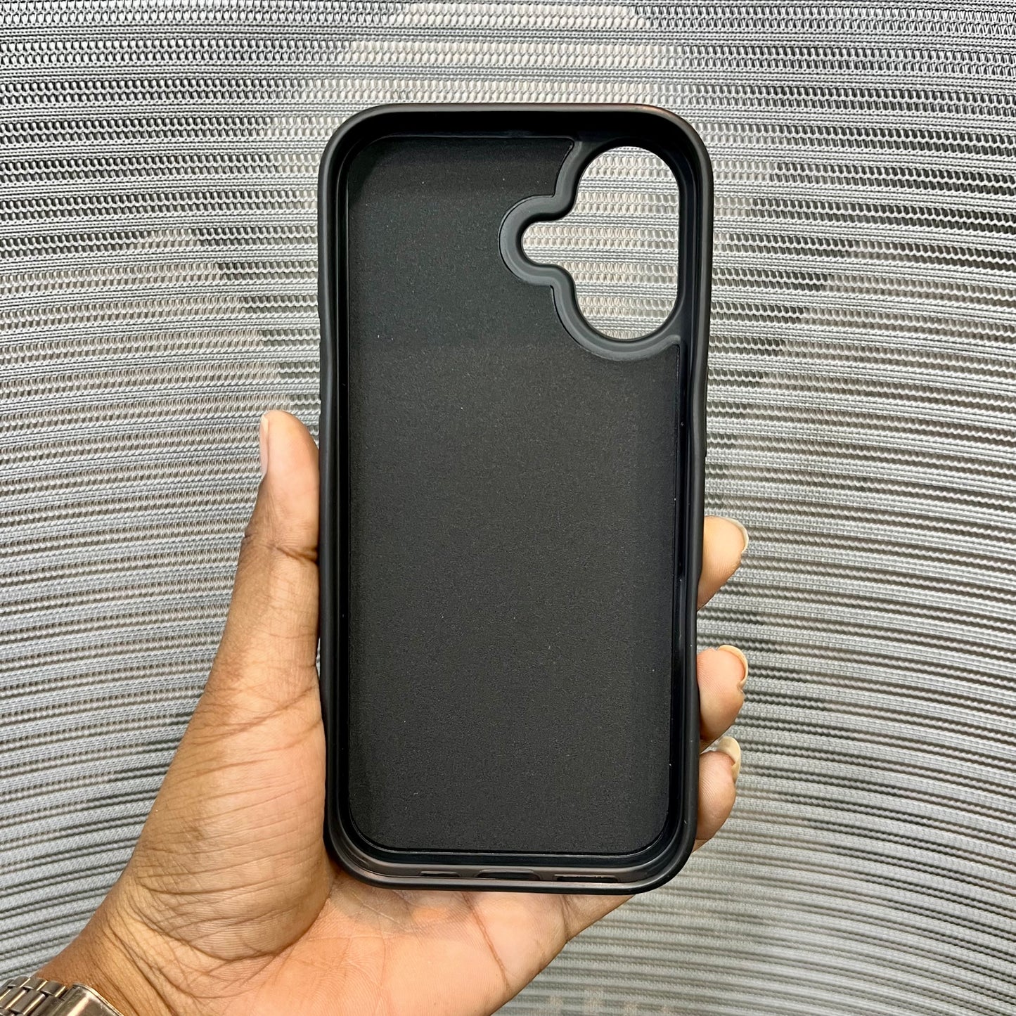 Premium Carbon Fiber Logo iPhone 17 Case