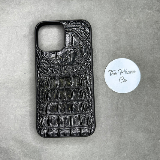 Crocodile Skin Leather Case For iPhone 12 Pro Max