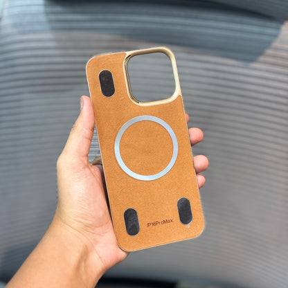 Leather Finish BackPlane MagSafe iPhone 15 & 16 Series Case