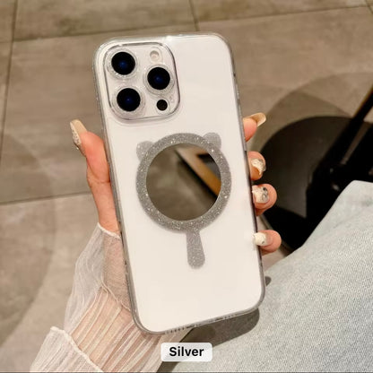 Transparent MagSafe Fancy Bling Case for iPhone