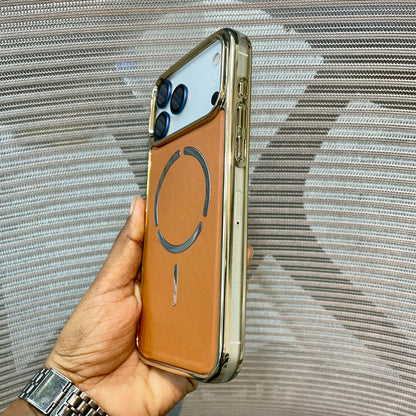 LeatherAura MagSafe Protective iPhone 17 Pro Case