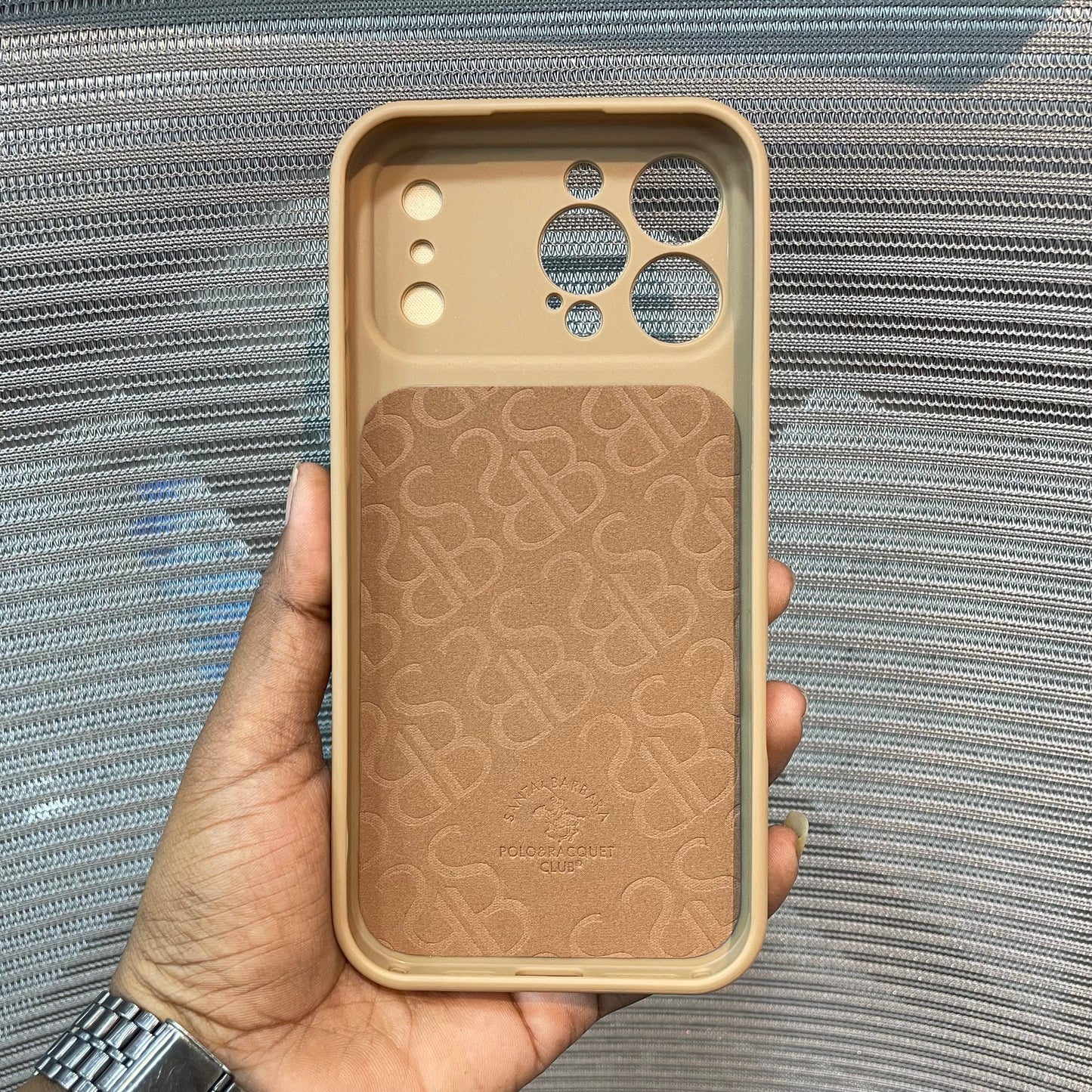 EmbroVault Luxe iPhone Case