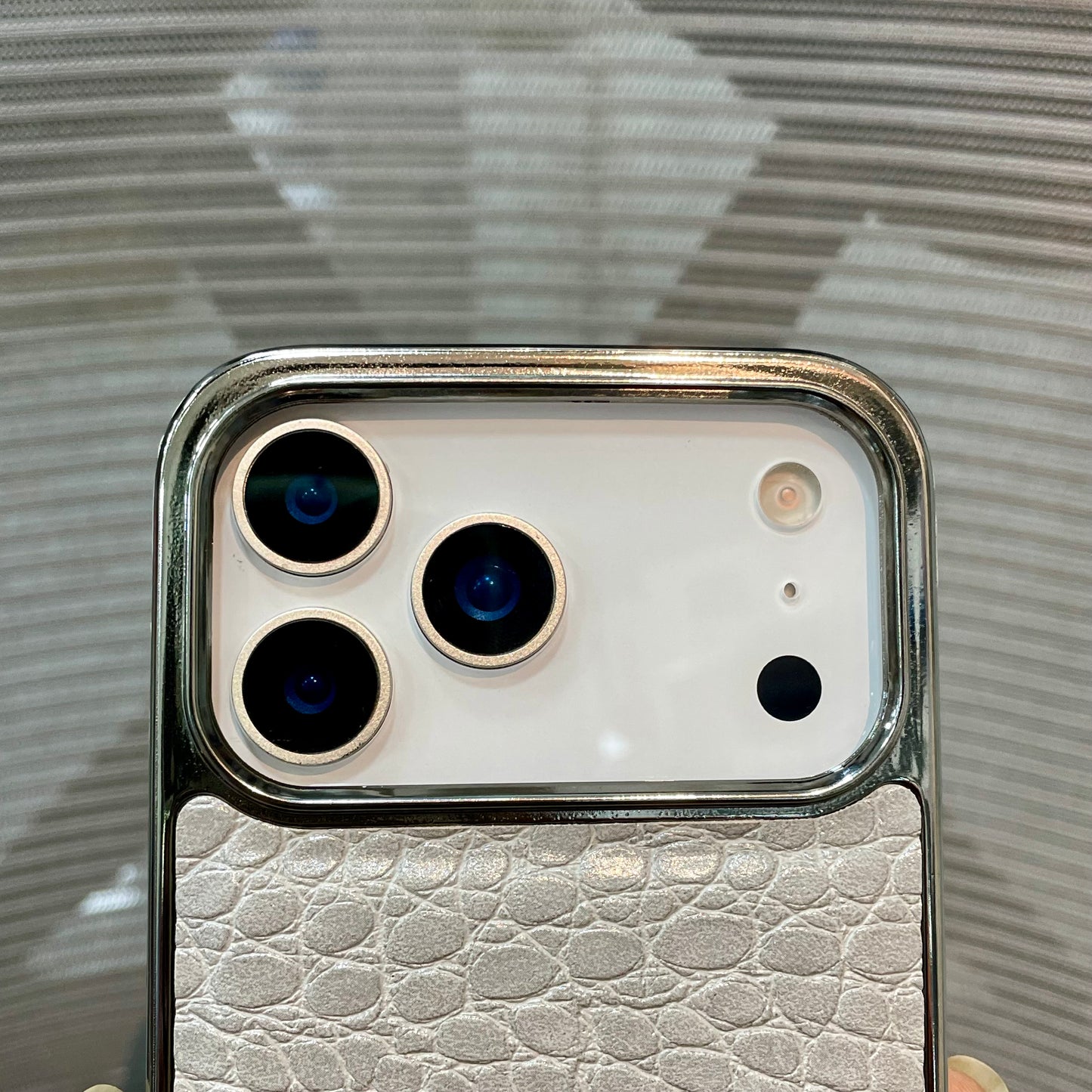 Leather Logo iPhone 17 Pro Max Case