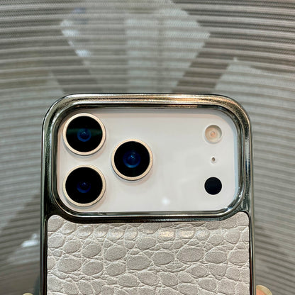 Leather Logo iPhone 17 Pro Max Case