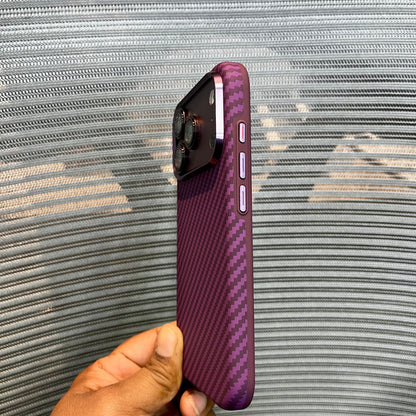 Carbon Fiber Twill Wave Embossed iPhone Case