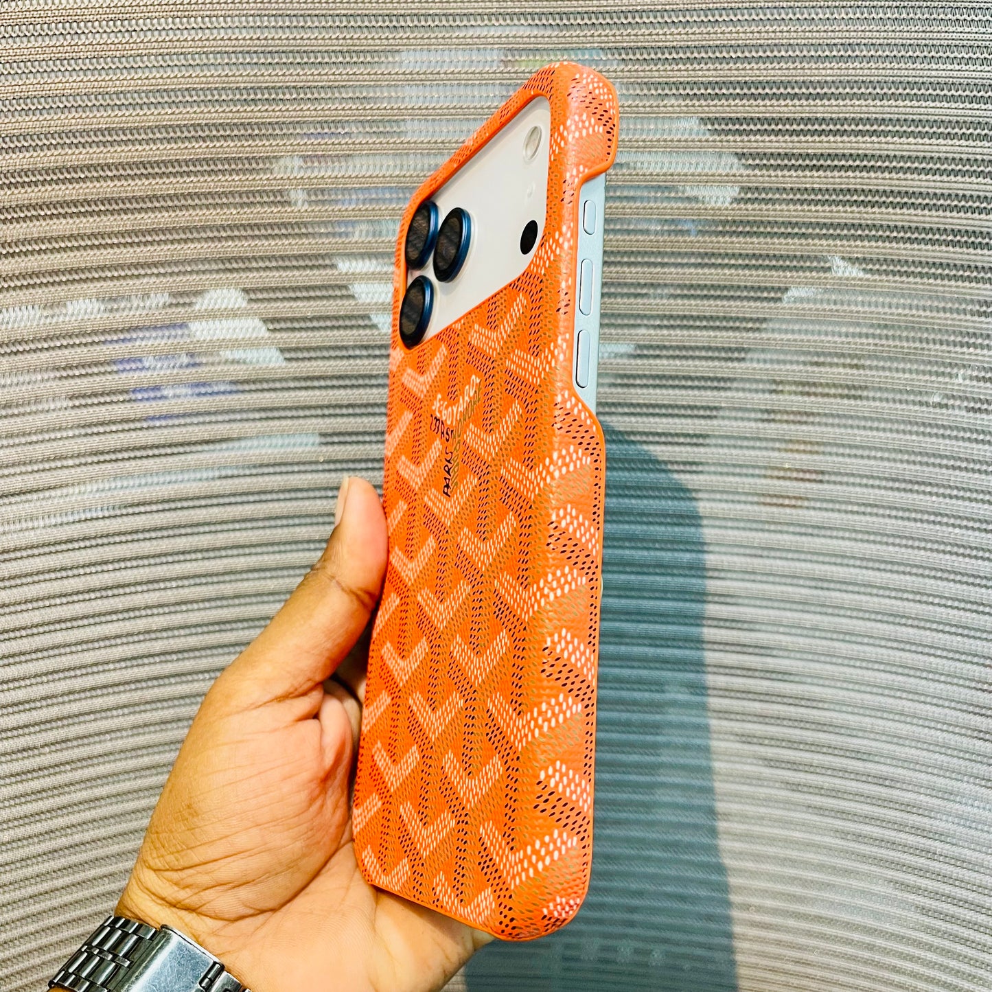 Luxe Printed Inner Fur iPhone 17 Pro Max Case