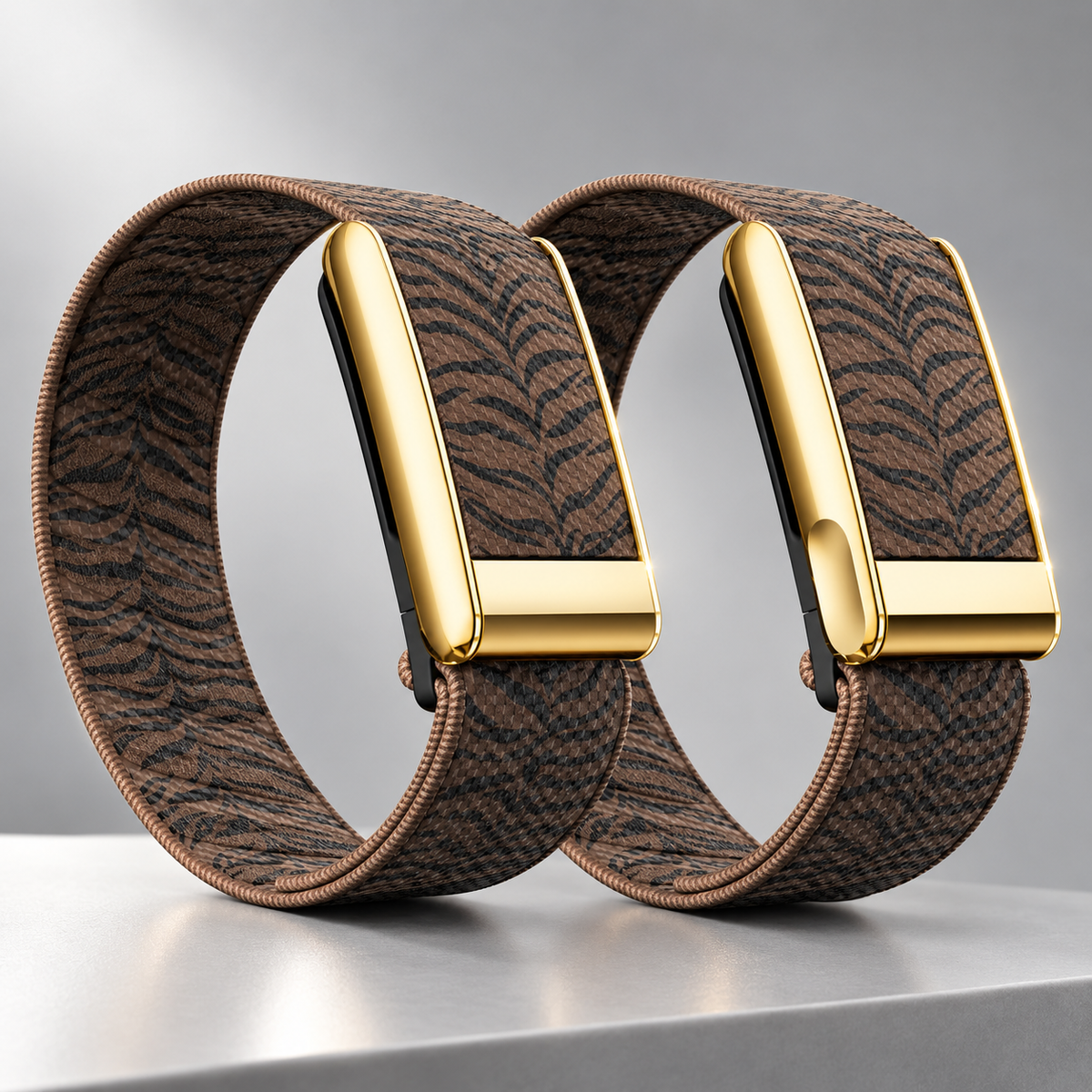 Tiger Stripe Printed Whoop Band
