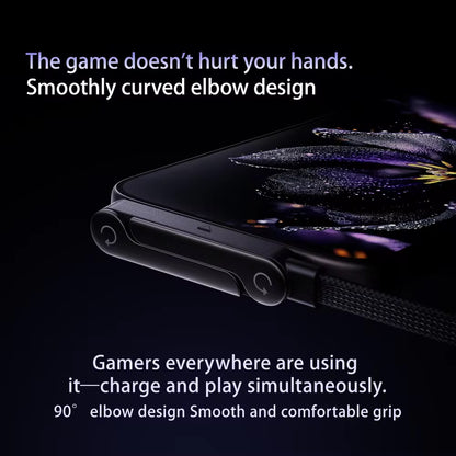 FlexCharge 240W Rotating Type-C Cable with Stand