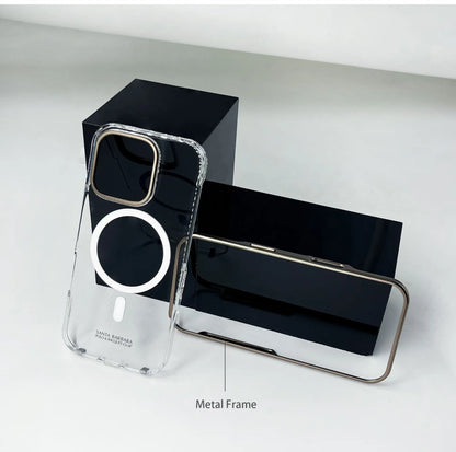 Transparent Metal Frame iPhone Case