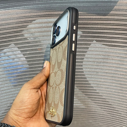 LogoLuxe Leather iPhone 17 Series Case
