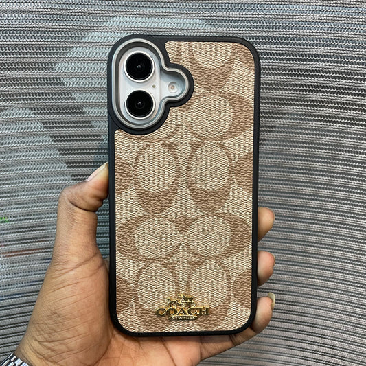 LogoLuxe Leather iPhone 17 Series Case