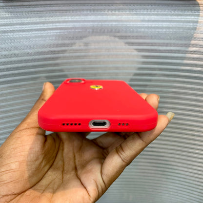 RedPrancing Horse Silicone iPhone 16 Plus Case