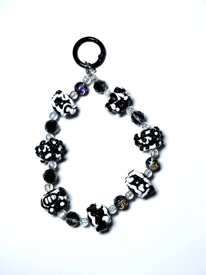 Durable Phone Charm with Beads and Nylon Cord