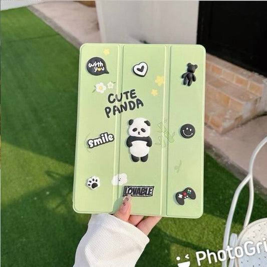 Panda - 3D Cartoon Printed iPad Case