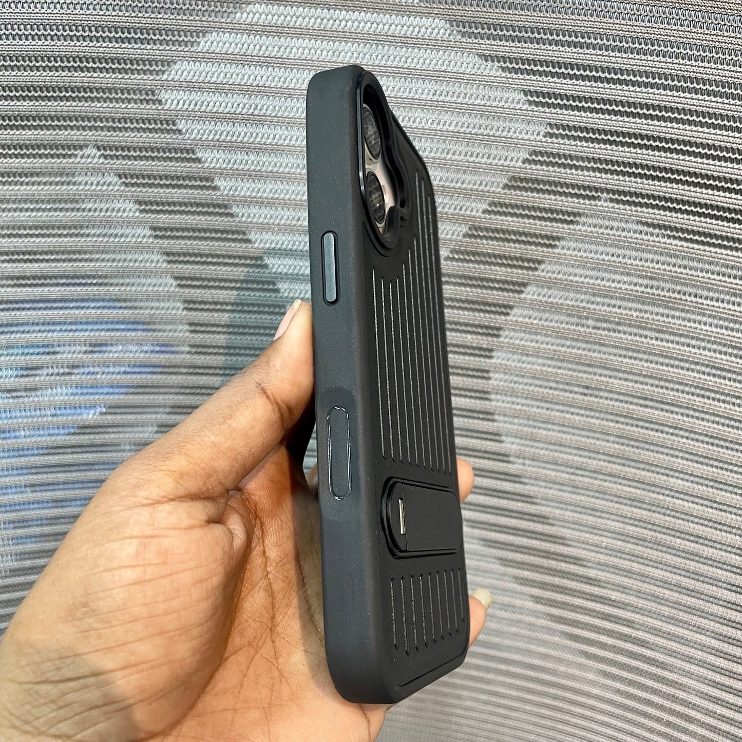 StripeVault Stand iPhone 17 Case