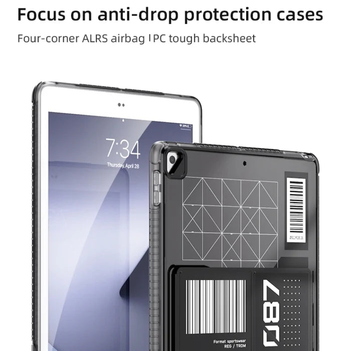 Mutural Series iPad Case with Holder For iPad & iPad Pro