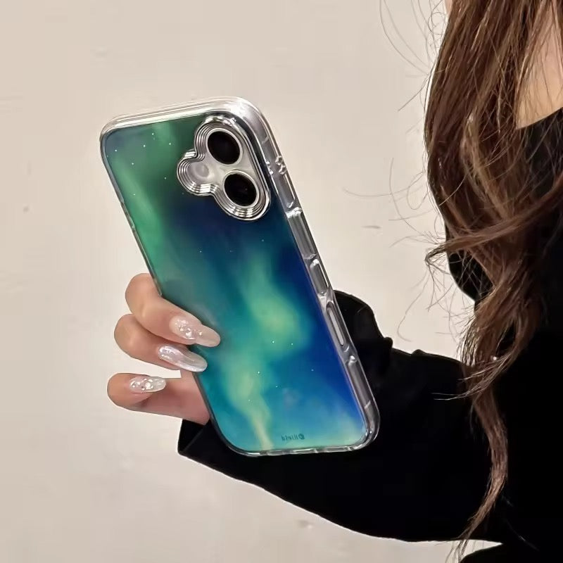 AuroraGlow Glitter iPhone Case