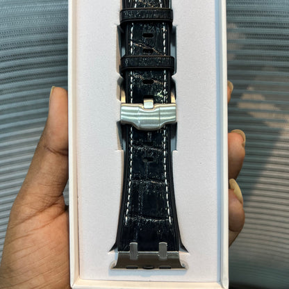 Premium Leather Stitch Apple iWatch Strap