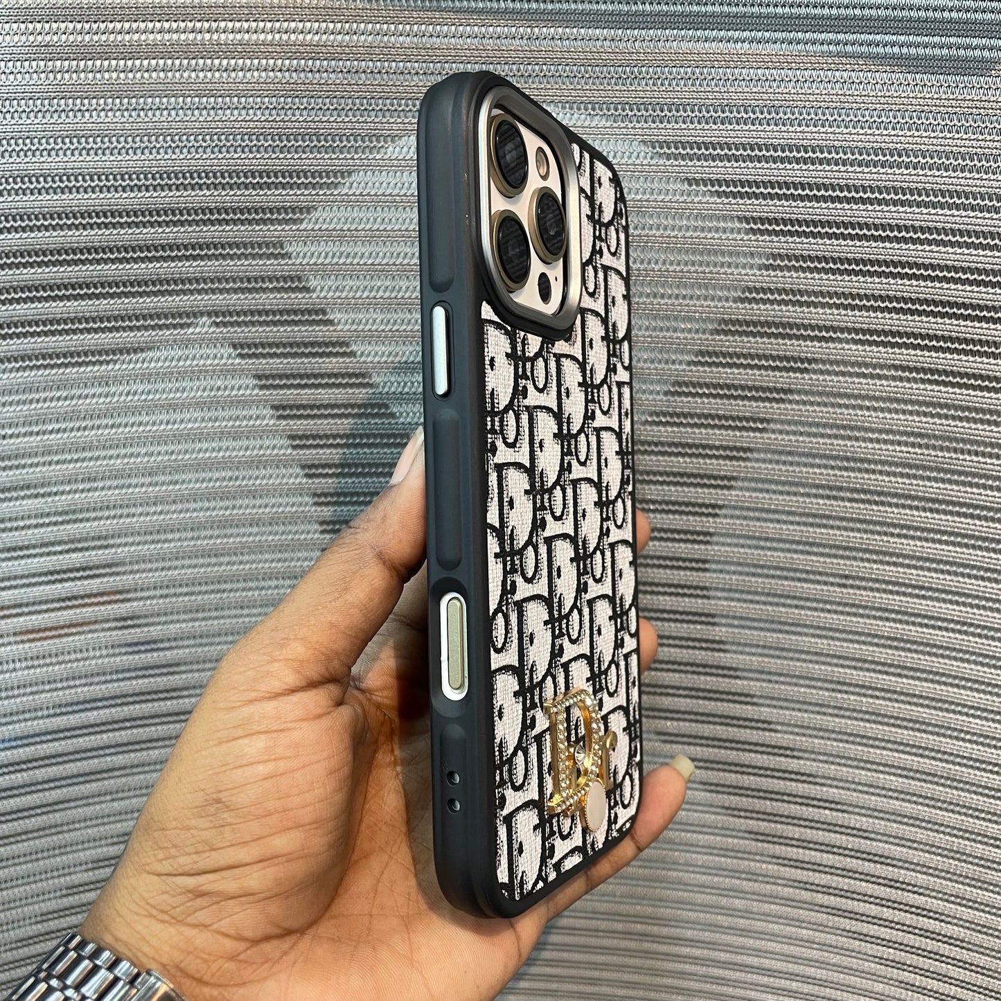 LogoLuxe Leather iPhone Case