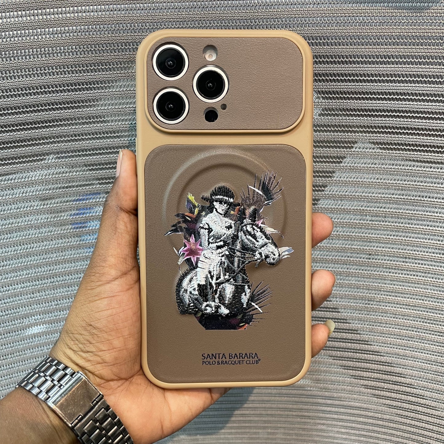 EmbroVault Luxe iPhone Case