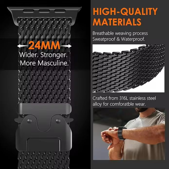 Milanese Metal Lock Strap for Apple Watch