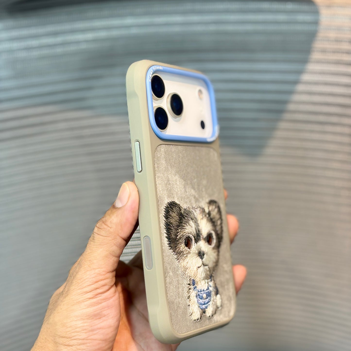 StitchPals Dog Embroidered iPhone 17 Pro Max Case