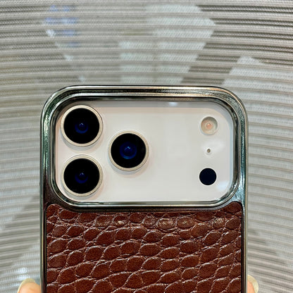 Leather Logo iPhone 17 Pro Max Case