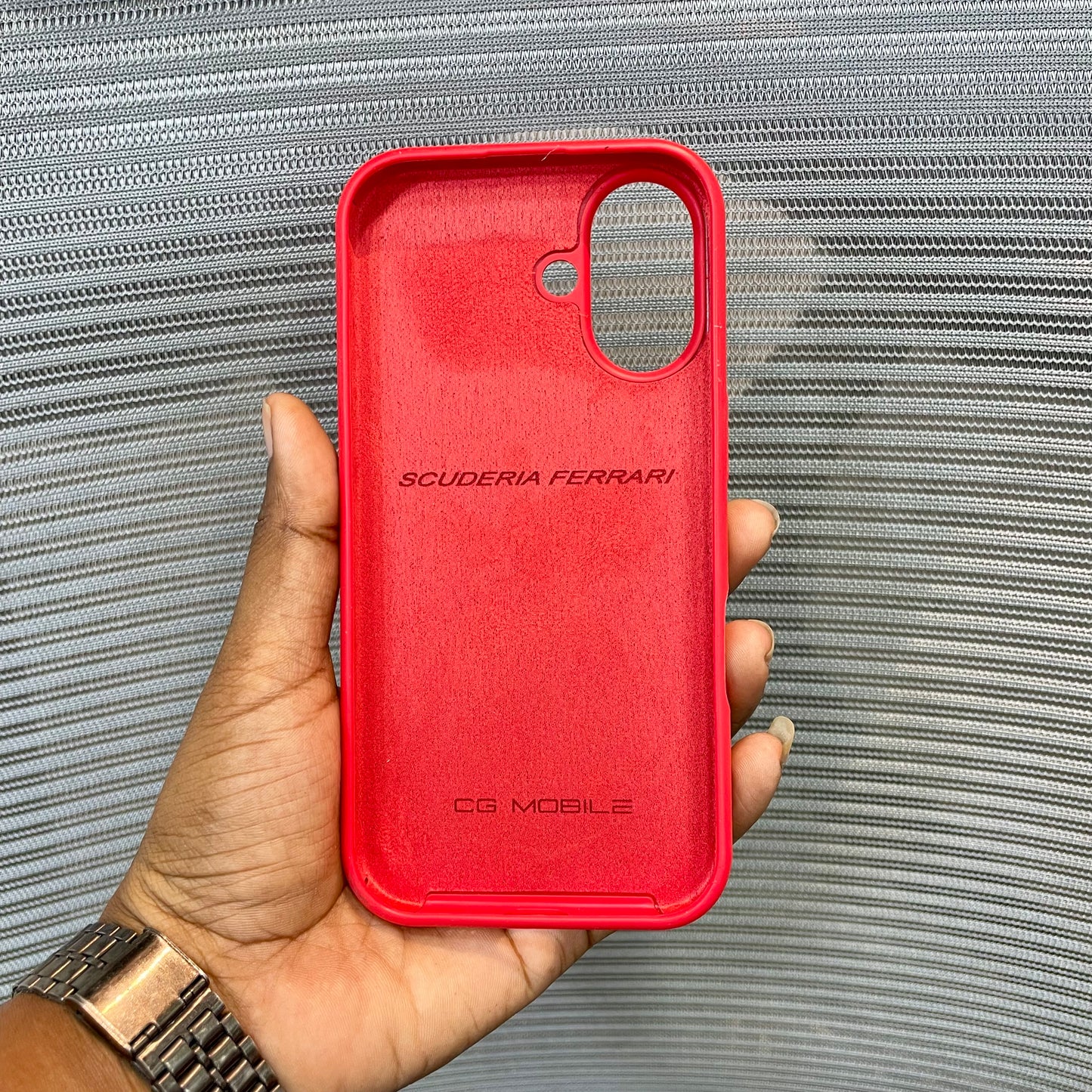 RedPrancing Horse Silicone iPhone 16 Plus Case