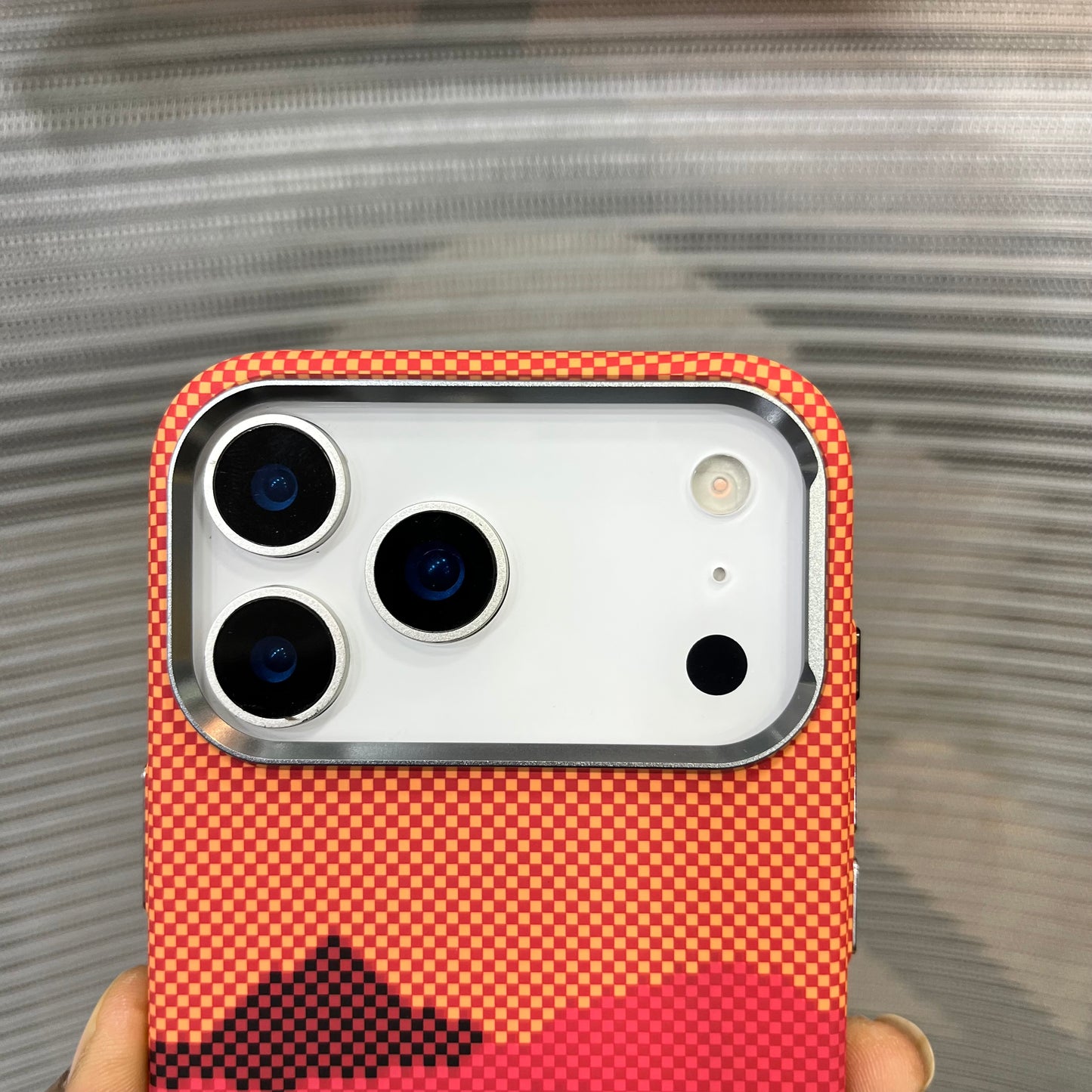 Carbon Fiber Embossed iPhone 17 Pro Max Case