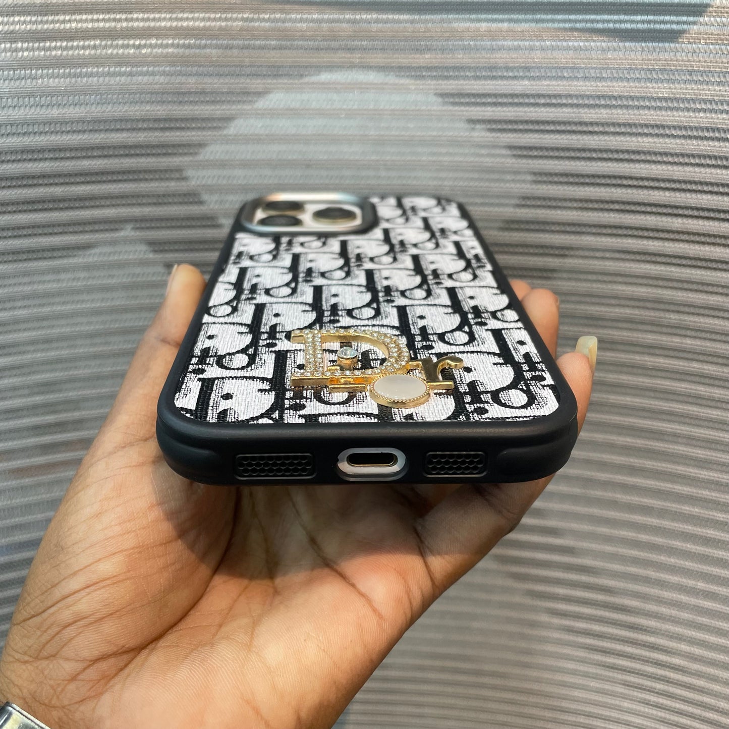 LogoLuxe Leather iPhone Case
