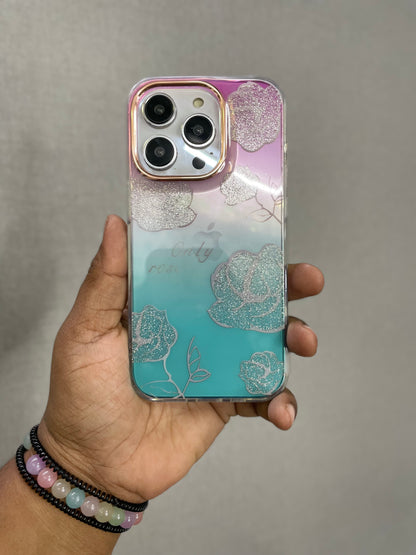 Floral Printed Gradient Case for iPhone