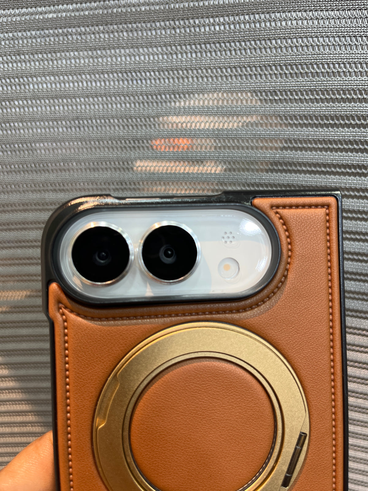 Leather stand iPhone Duo case