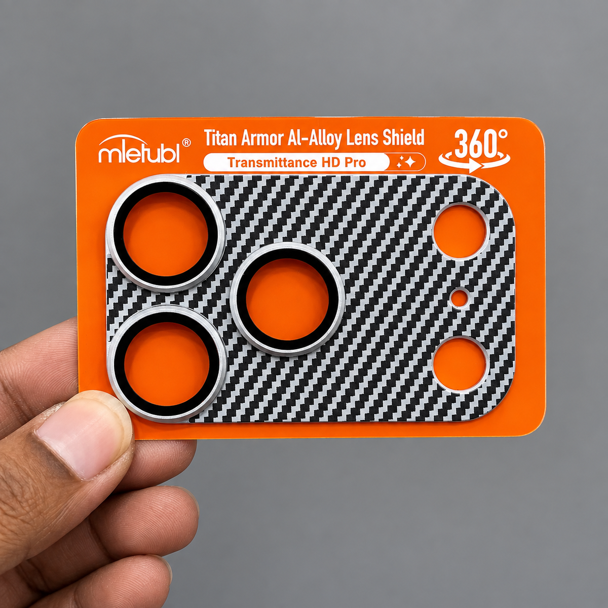CarbonShield Camera Plate with Lens for iPhone