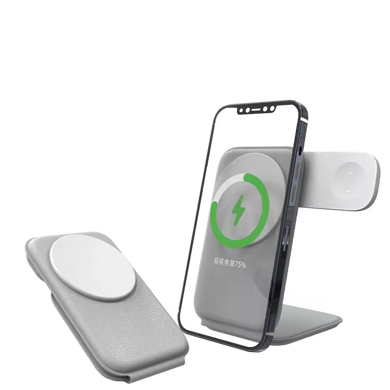 TriFold Luxe 3-in-1 Wireless Charger Stand