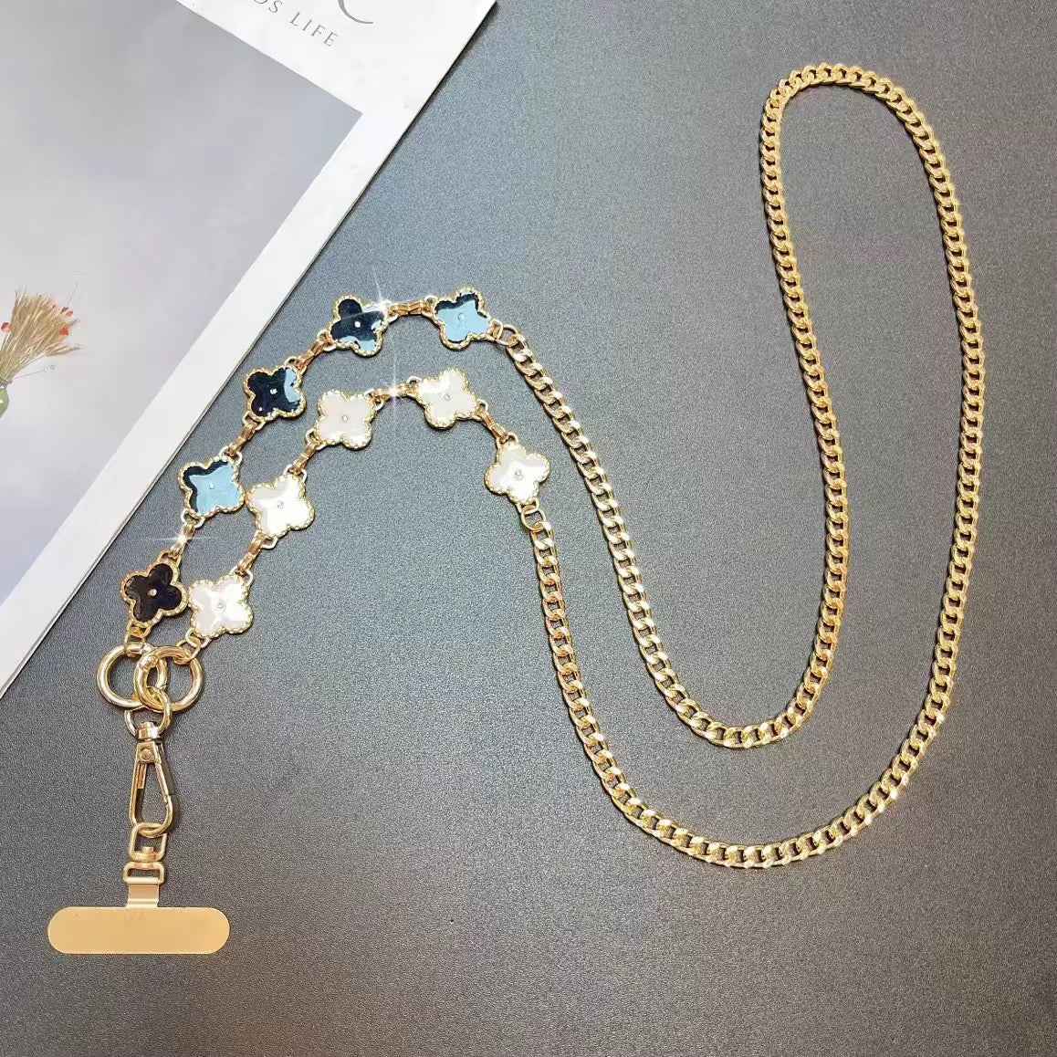 Floral Metal Phone & Bag Charm