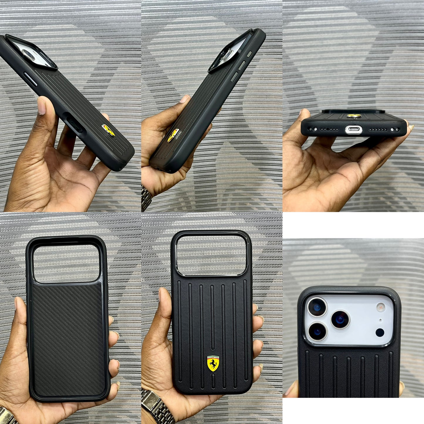 Leather Racing Logo iPhone 17 Series Case