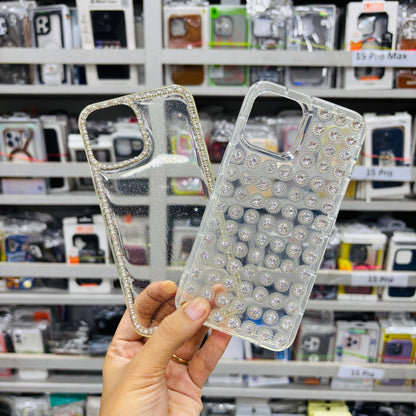 Transparent Stone Embossed Case for iPhone 12 Pro Max