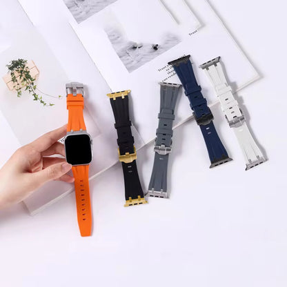 Rubber with Metal Buckle Apple Watch Strap