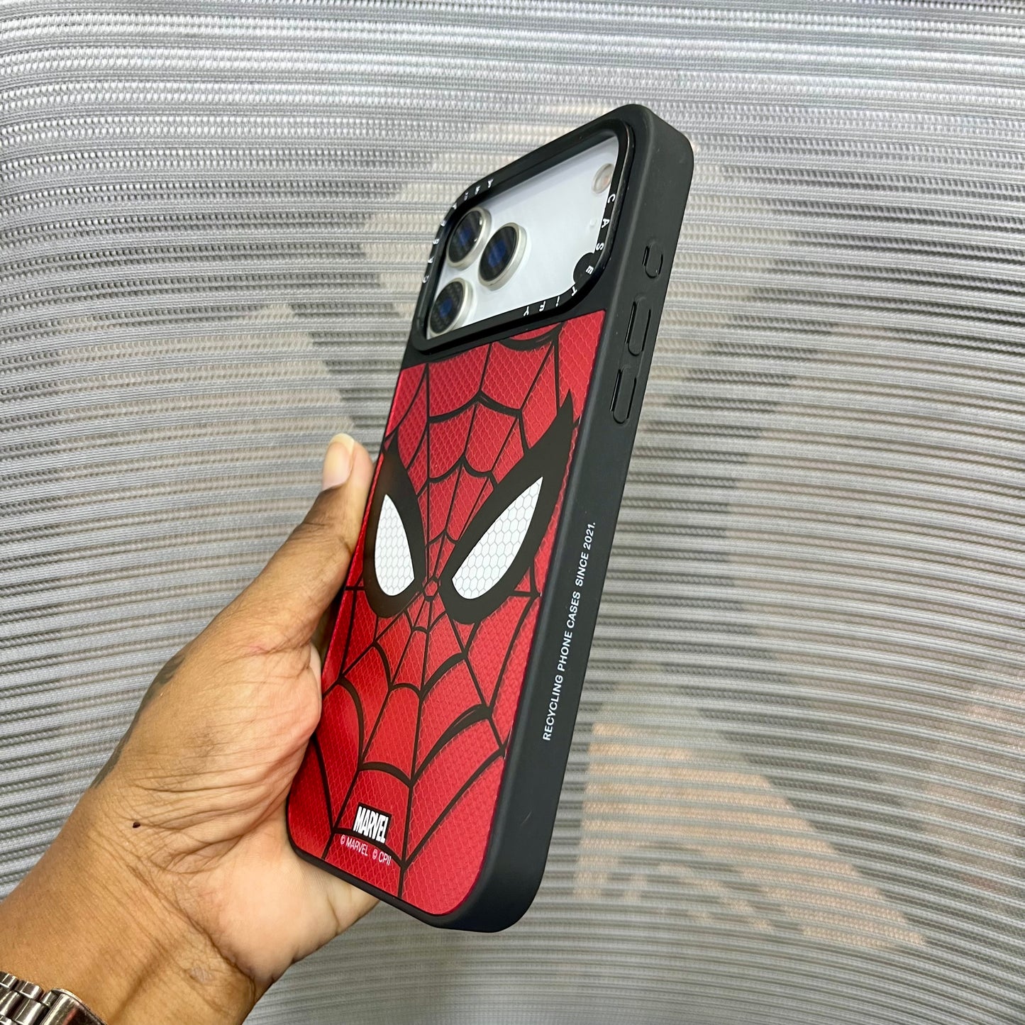 Embossed Web Printed  iPhone 17 Pro Case