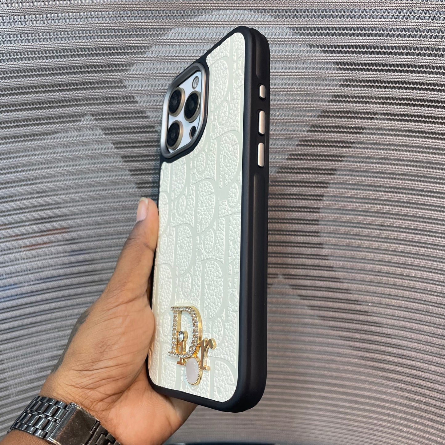 LogoLuxe Leather iPhone Case