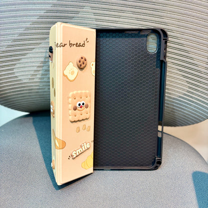 Bear Bread - 3D Cartoon Printed iPad Case